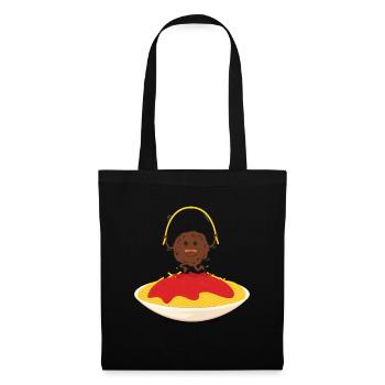 L’heureux boulet de viande - Sac en tissu - noir - Devant