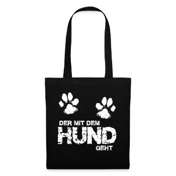 Le chien va 3 - Sac en tissu - noir - Devant