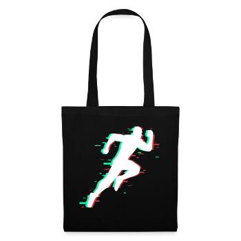 Runner sprinter running gift sport run sprint - Tote Bag - black - Front