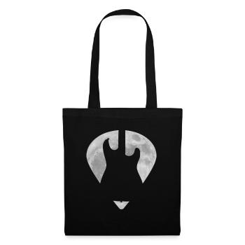 Electric Guitar Full Moon Plectrum - Tote Bag - black - Front