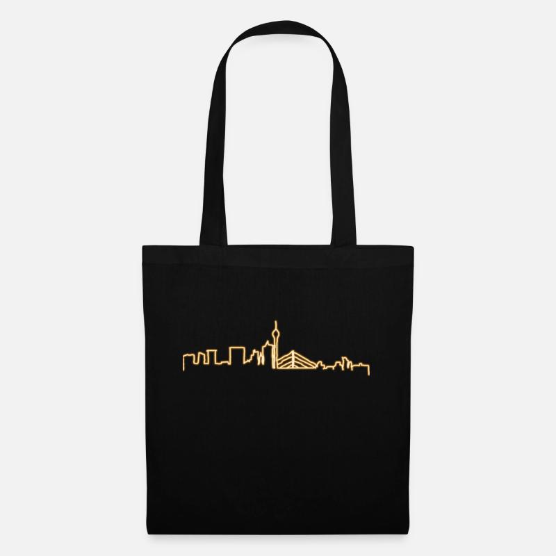 Düsseldorf - Stoffbeutel - Schwarz