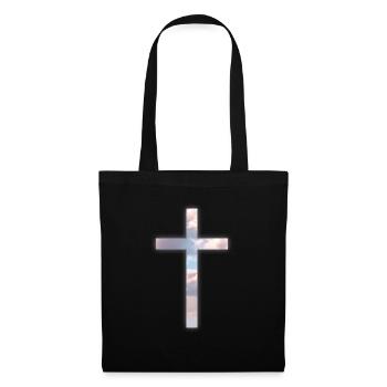 Jesus Christus Bibel Kreuz Glaube - Stoffbeutel - Schwarz - Vorne