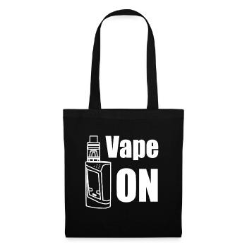 Vape ON E-Zigaretten Design - Stoffbeutel - Schwarz - Vorne