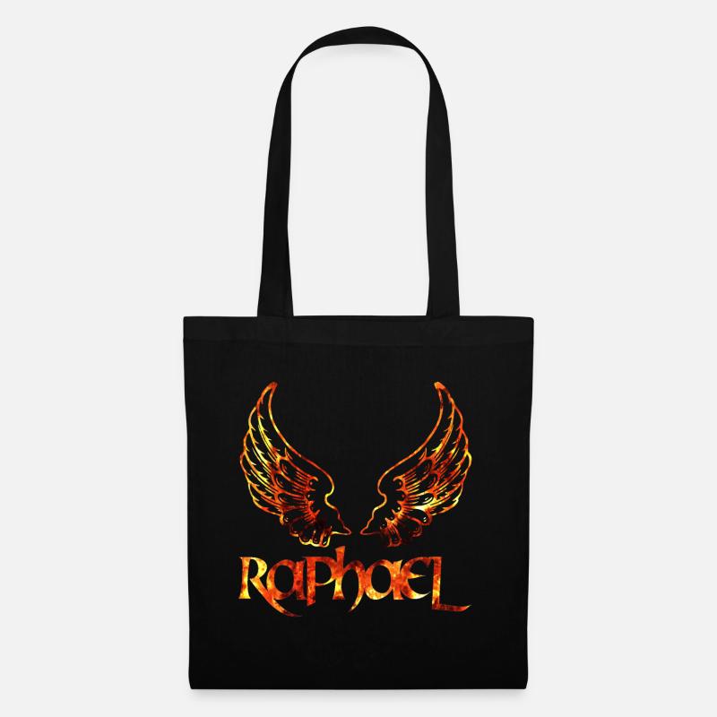 erzengel raphael feuer - Stoffbeutel - Schwarz