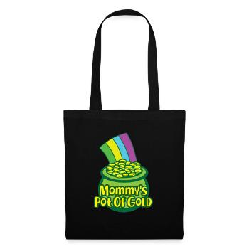 Gold St. Patrick's Day Gift Mommy Mama Mother - Tote Bag - black - Front