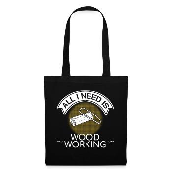 Cadeau de la scierie Woodhouse Handyman Treehouse - Sac en tissu - noir - Devant