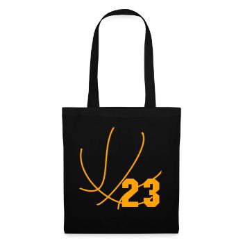Basketball 23 - Idée cadeau - 8 o - Sac en tissu - noir - Devant