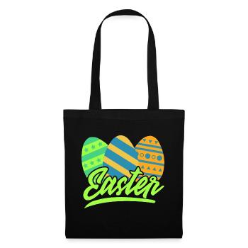 Ostern - Stoffbeutel - Schwarz - Vorne