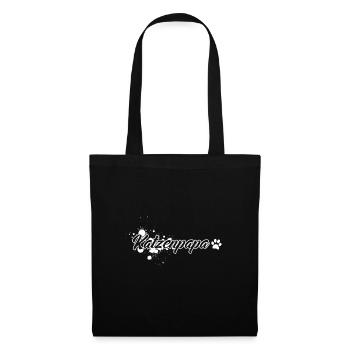 Katzenpapa - Stoffbeutel - Schwarz - Vorne