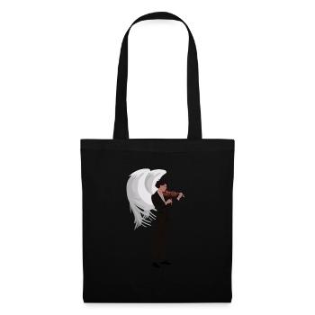 Ange violoniste - Sac en tissu - noir - Devant