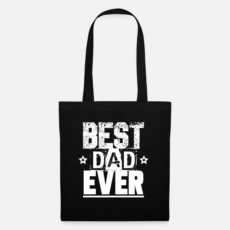 Bester Vater best dad - Stoffbeutel - Schwarz