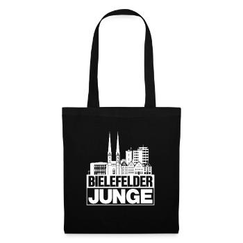 Bielefeld garçon Weiss Bielefeld cadeau - Sac en tissu - noir - Devant