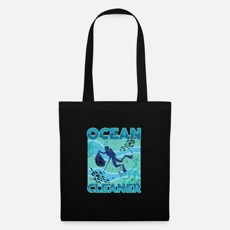 Ocean Cleaner environmental protection divers - Tote Bag - black