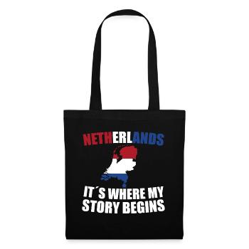 Netherlands - Tote Bag - black - Front