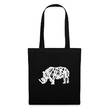 rhino - Tote Bag - black - Front