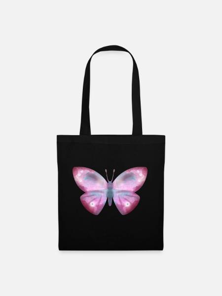Schmetterling - Stoffbeutel - Schwarz