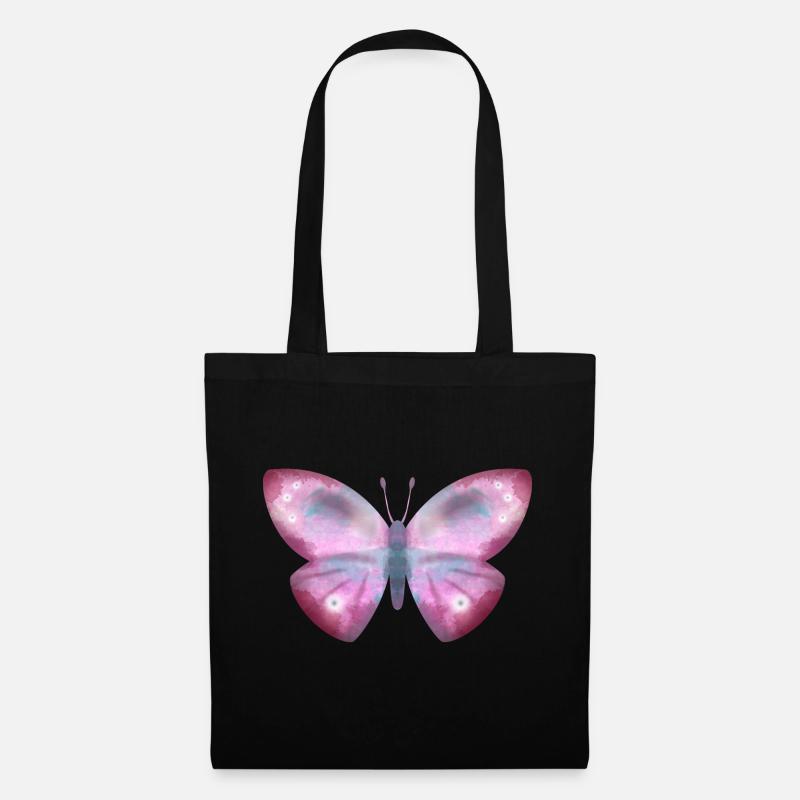 Schmetterling - Stoffbeutel - Schwarz