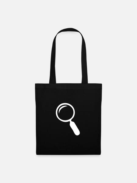 Magnifying glass - perfect design - Tote Bag - black