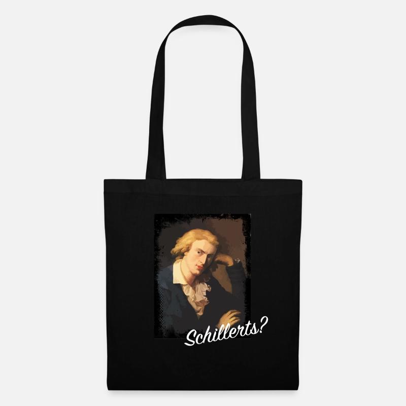 Friedrich Schiller - Stoffbeutel - Schwarz