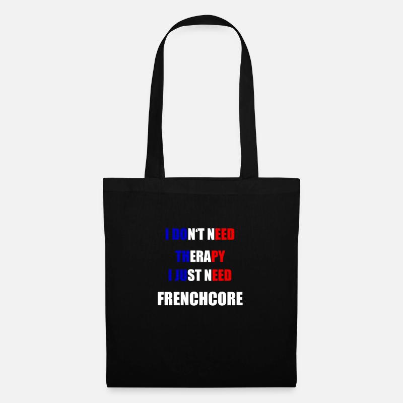 Therapy Frenchcore Flagge - Stoffbeutel - Schwarz