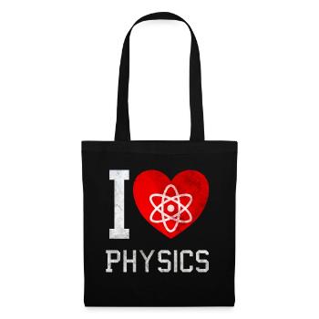 J'aime la physique - Sac en tissu - noir - Devant