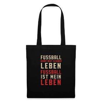 Football Life Passion Slogan Gift - Tote Bag - black - Front