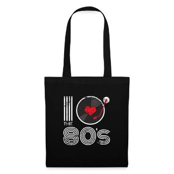Vinyl oldschool gift - Tote Bag - black - Front