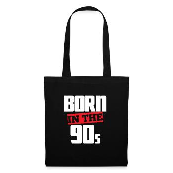 90er Jahre - Stoffbeutel - Schwarz - Vorne