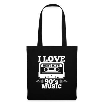 Cassette 90s - Tote Bag - black - Front