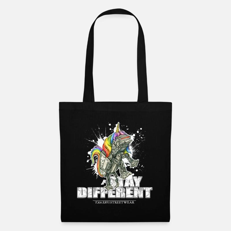Stay Different - Imperial Unicorn - Stoffbeutel - Schwarz