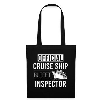 Une conception simple d'ancre pour des marins - Sac en tissu - noir - Devant