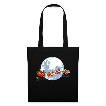 "Merry Christmas Moon" Chemise Hohohoho de Noël - Sac en tissu - noir - Devant