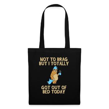 Pour les amoureux des animaux Grande chemise - Sac en tissu - noir - Devant