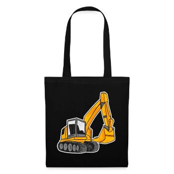 Spoon excavator excavator excavator - Tote Bag - black - Front