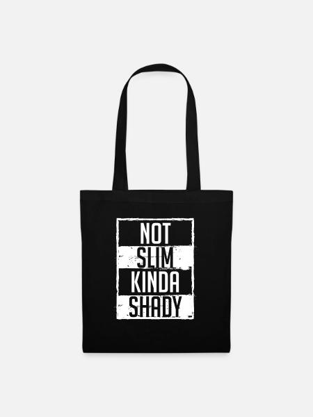 Nettes Bein Gym Day Shirt "Nicht schlank, - Stoffbeutel - Schwarz
