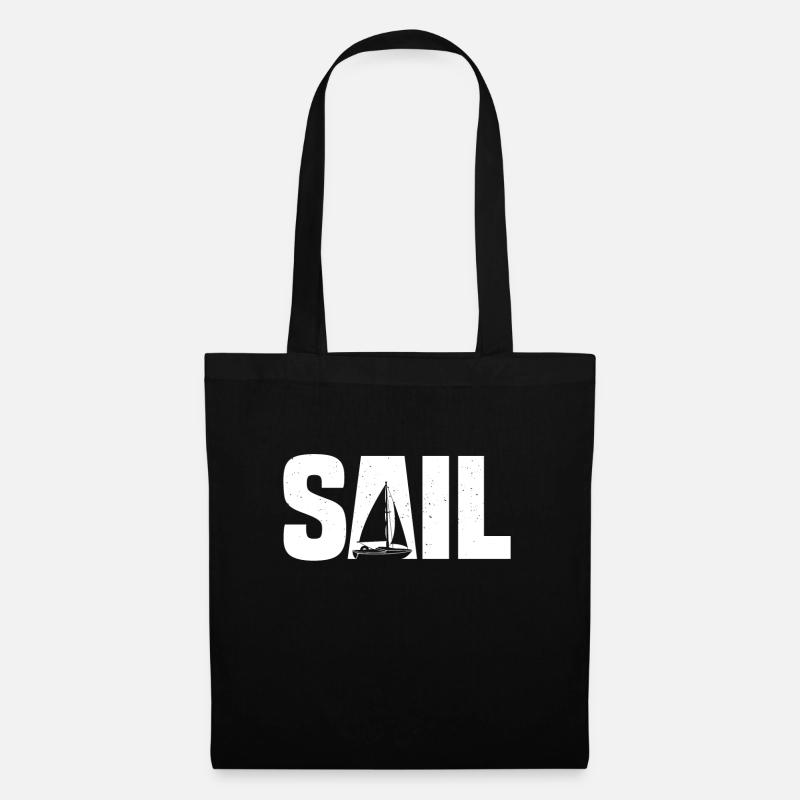 Segelboot Sailing Sailing Sail Segelboot - Stoffbeutel - Schwarz