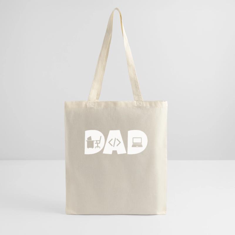 dad programmer coder dad developer Tote Bag