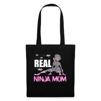 Real Ninja Mom Karate Martial Arts Fencer Ninja - Tote Bag - black - Front