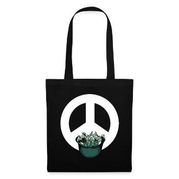 Soldier Soldiers Army Peace Symbol Snowdrops - Tote Bag - black - Front
