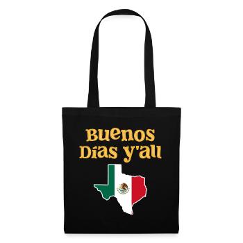 Mexikanisch-texanisches Design für Einwanderer - Stoffbeutel - Schwarz - Vorne