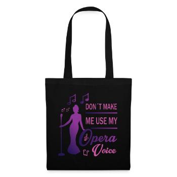 Voix forte - Sac en tissu - noir - Devant