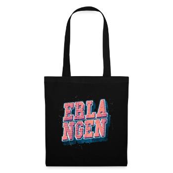 Erlangen Germany City Font Vintage Retro - Tote Bag - black - Front
