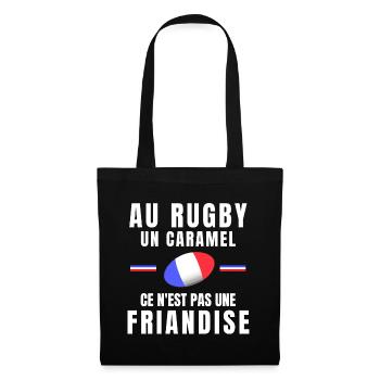 rugby, rugby sport, rugby humour, rugbyman - Sac en tissu - noir - Devant