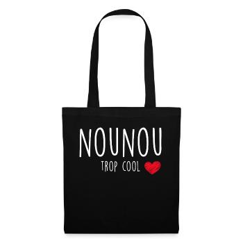 Nounou Trop Cool Cadeau Femme - Sac en tissu - noir - Devant