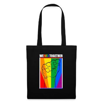 Nous nous élevons ensemble legal liberté coloré - Sac en tissu - noir - Devant
