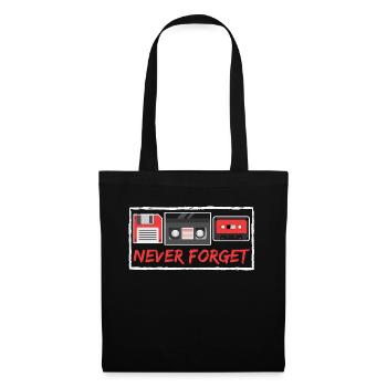 Retro 80's Design Ein farbenfrohes 80's Design Best Of - Stoffbeutel - Schwarz - Vorne