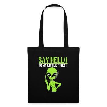 Dites bonjour à mon petit ami Design de T-shirt - Sac en tissu - noir - Devant