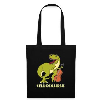 Musical T-shirt for Musical T-shirt "Cellosaurus" - Sac en tissu - noir - Devant