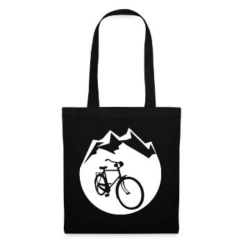 Kreis - Berg - Radfahren - (2) - Stoffbeutel - Schwarz - Vorne