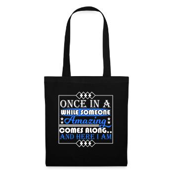 From time to time, someone is incredibly coming - Sac en tissu - noir - Devant